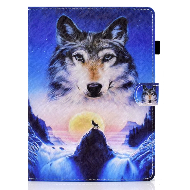 Colored Drawing Horizontal Flip Leather Tablet Case with Holder & Card Slots & Sleep / Wake-up Function For iPad Pro 11 inch (2020) / (2018) / iPad Air 4 10.9 inch (2020)(Wolf) Colored Drawing Horizontal Flip Leather Tablet Case with Holder & Card Slots & Sleep / Wake-up Function For iPad Pro 11 inch (2020) / (2018) / iPad Air 4 10.9 inch (2020)(Wolf)