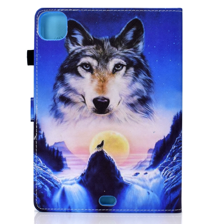 Colored Drawing Horizontal Flip Leather Tablet Case with Holder & Card Slots & Sleep / Wake-up Function For iPad Pro 11 inch (2020) / (2018) / iPad Air 4 10.9 inch (2020)(Wolf) Colored Drawing Horizontal Flip Leather Tablet Case with Holder & Card Slots & Sleep / Wake-up Function For iPad Pro 11 inch (2020) / (2018) / iPad Air 4 10.9 inch (2020)(Wolf)
