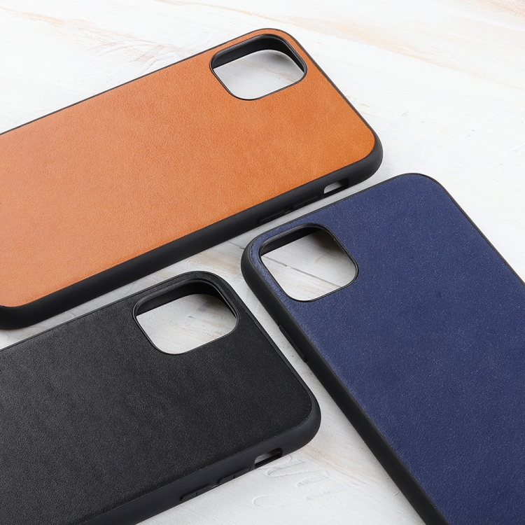 For iPhone 11 Pro Turtle Crack Texture Genuine Leather Protective Case (Blue) For iPhone 11 Pro Turtle Crack Texture Genuine Leather Protective Case (Blue)