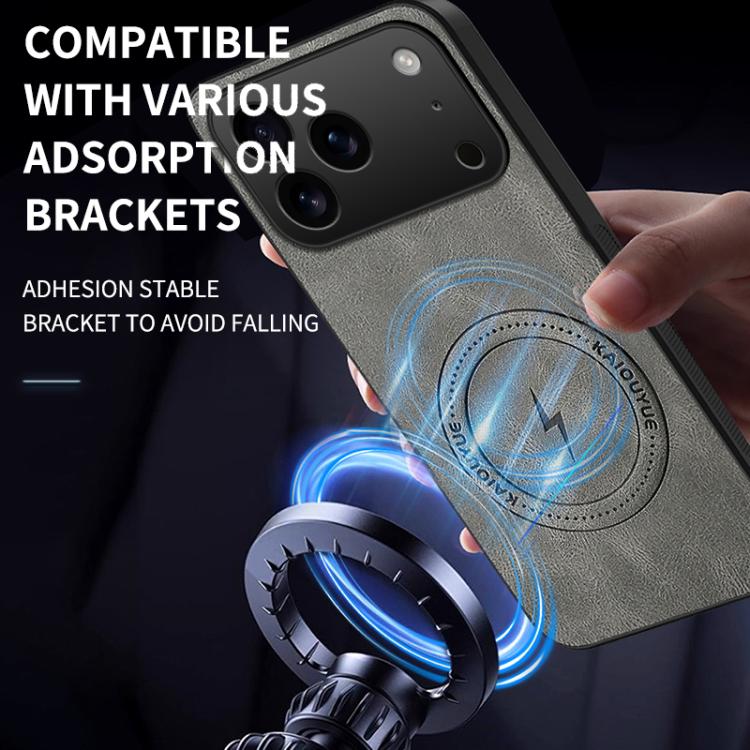 For iPhone 17 Pro Max WANLONFENG SD Series Nappa Texture Magnetic Phone Case(Blue)