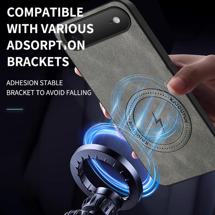 For iPhone Air WANLONFENG SD Series Nappa Texture Magnetic Phone Case(Grey)