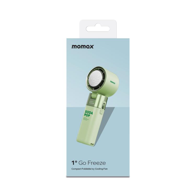 MOMAX IF21 GO FREEZE Ice Compress Folding High-Speed Handheld Fan(Green)