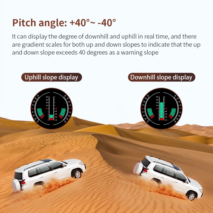 P18 GPS Car HUD Head-up Display Velocidad / voltaje / kilometraje del vehículo - 4