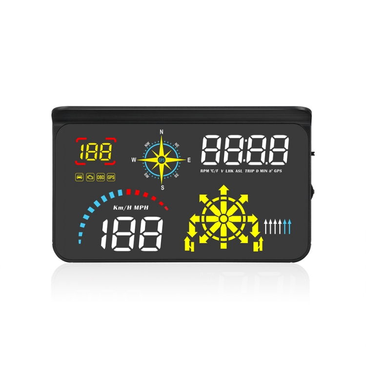 Medidor de velocidad GPS con pantalla frontal HUD para automóvil Q10 - 1