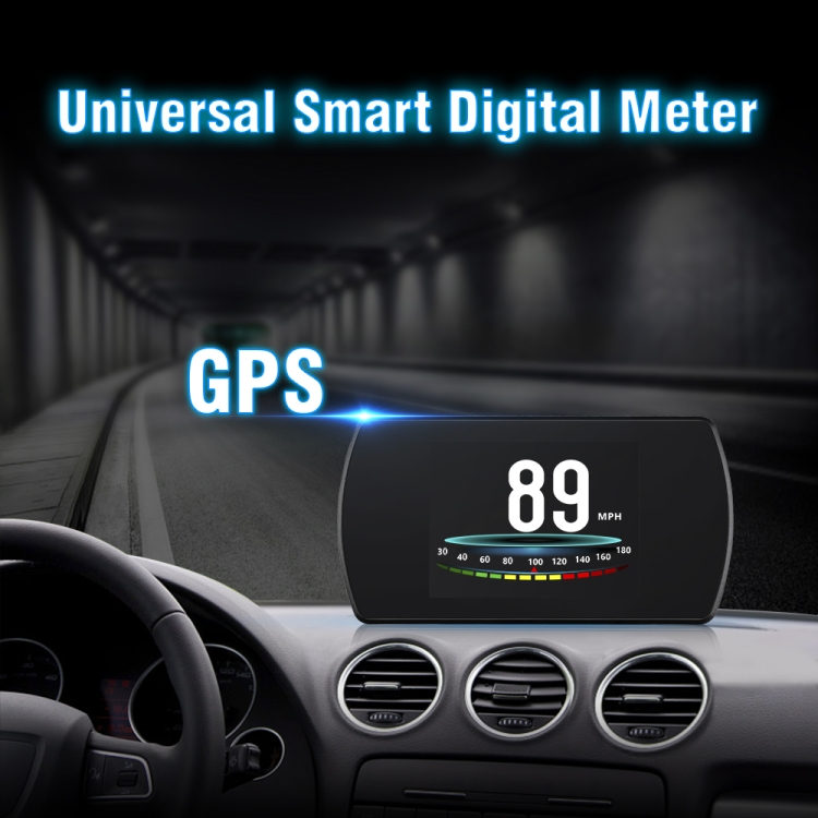 T800 Car HUD Head-up Display GPS Pantalla de velocidad Velocidad / voltaje Alarma Pantalla de altitud - 1