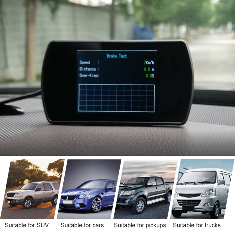 T800 Car HUD Head-up Display GPS Pantalla de velocidad Velocidad / voltaje Alarma Pantalla de altitud - 6