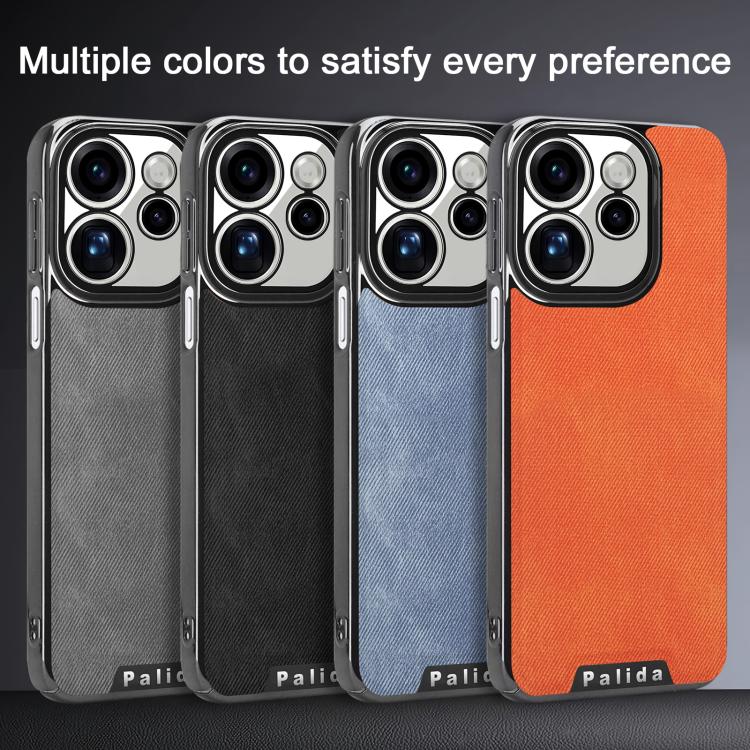 For OPPO Reno15 Pro 5G Global Palida Y13 Mecha Denim Texture Full Coverage Phone Case(Grey)