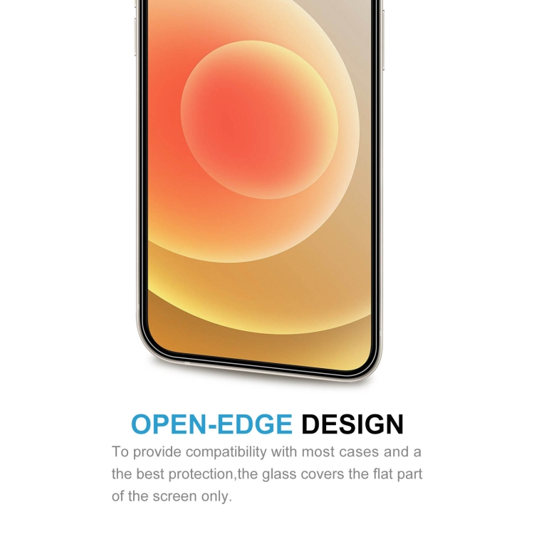 For iPhone 12 / 12 Pro 25pcs Frosted Bright Edge Anti-fingerprint Tempered Glass Film