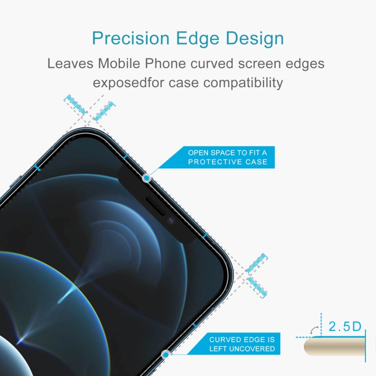 For iPhone 12 Pro Max 25pcs Frosted Bright Edge Anti-fingerprint Tempered Glass Film For iPhone 12 Pro Max 25pcs Frosted Bright Edge Anti-fingerprint Tempered Glass Film