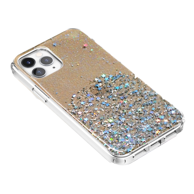 For iPhone 12 mini Stars Pattern Dropping Glue TPU Shockproof Protective Case (Brown) For iPhone 12 mini Stars Pattern Dropping Glue TPU Shockproof Protective Case (Brown)