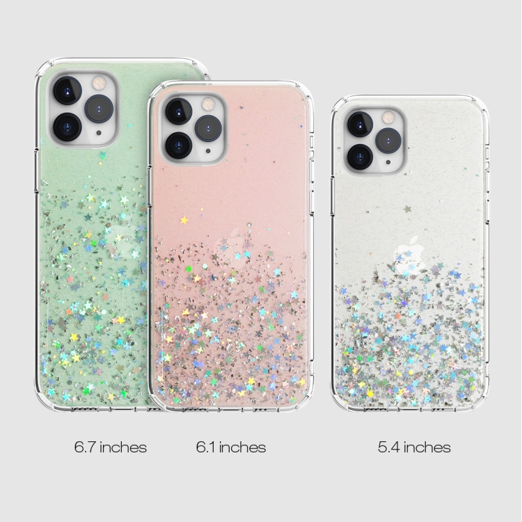 For iPhone 12 mini Stars Pattern Dropping Glue TPU Shockproof Protective Case (Brown) For iPhone 12 mini Stars Pattern Dropping Glue TPU Shockproof Protective Case (Brown)