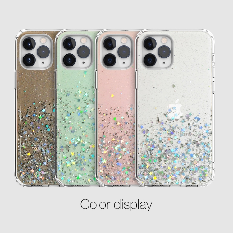 For iPhone 12 mini Stars Pattern Dropping Glue TPU Shockproof Protective Case (Brown) For iPhone 12 mini Stars Pattern Dropping Glue TPU Shockproof Protective Case (Brown)