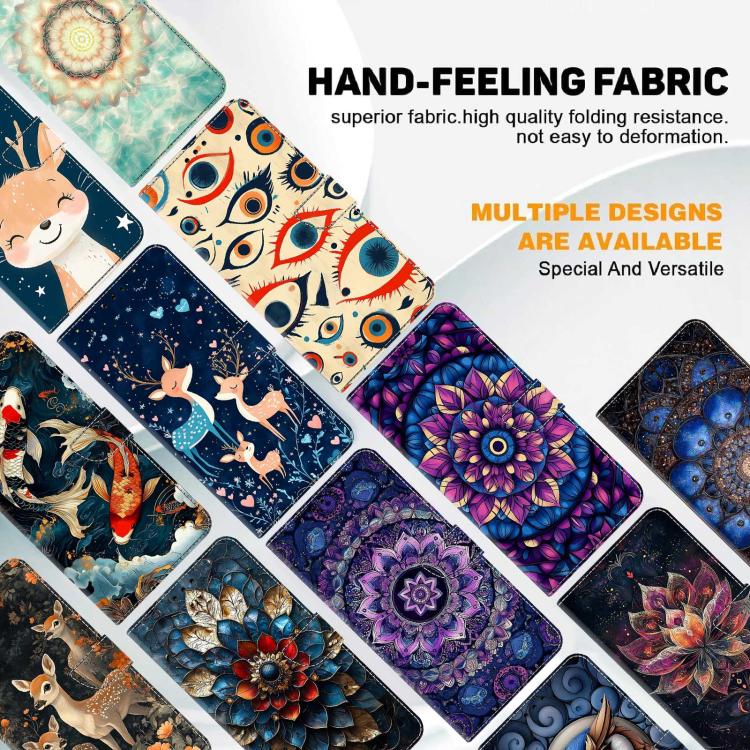 For Galaxy A57 5G Crystal-Like Painted Vegan Leather Phone Case(Magnolia)