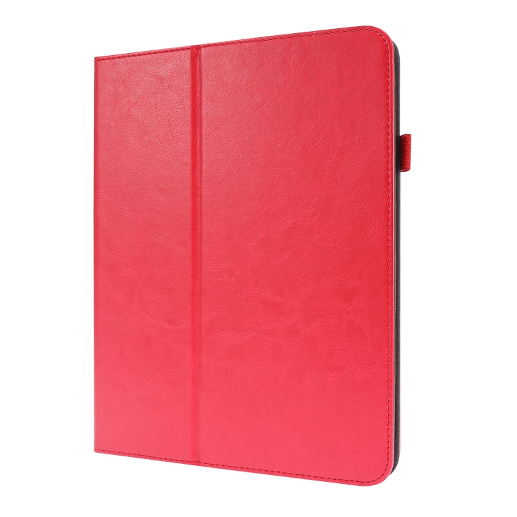 For iPad Pro 12.9 inch (2020) Crazy Horse Texture Horizontal Flip Leather Tablet Case with 2-folding Holder & Card Slot(Red) For iPad Pro 12.9 inch (2020) Crazy Horse Texture Horizontal Flip Leather Tablet Case with 2-folding Holder & Card Slot(Red)