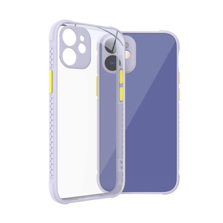 For iPhone 12 Tire Side Texture Contrast Button Shockproof PC + TPU Phone Protective Case(Apricot) For iPhone 12 Tire Side Texture Contrast Button Shockproof PC + TPU Phone Protective Case(Apricot)
