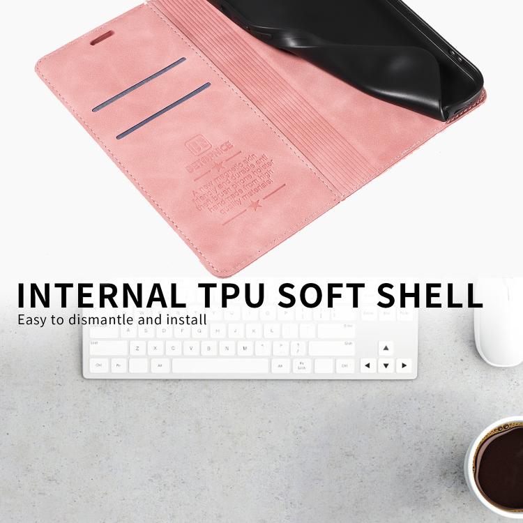 For Redmi Note 17 5G / 4G Global 169.7mm BETOPNICE Suction RFID Anti-theft Leather Phone Case(Pink)