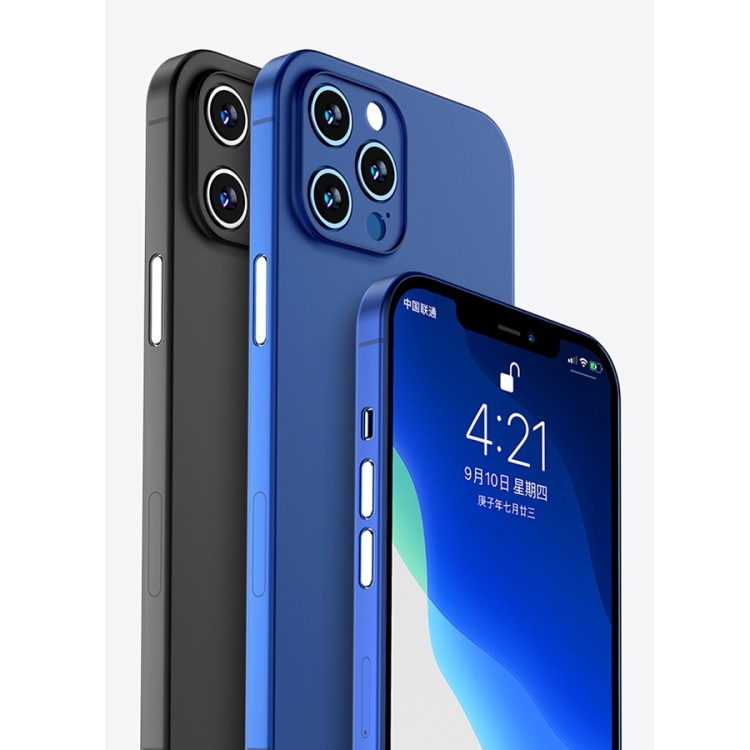 For iPhone 12 TOTUDESIGN Soft Fiber Series Shockproof PP Protective Case(Transparent Blue) For iPhone 12 TOTUDESIGN Soft Fiber Series Shockproof PP Protective Case(Transparent Blue)