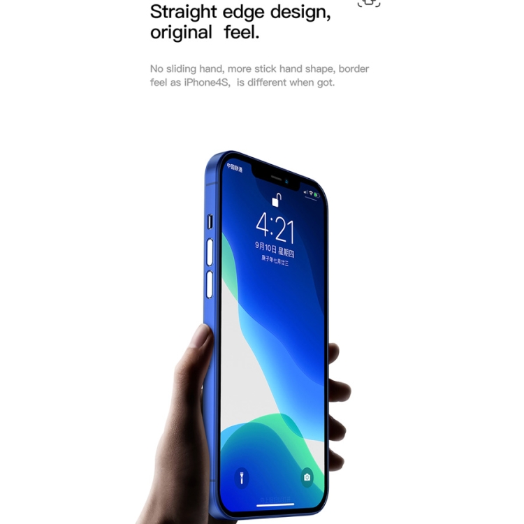 For iPhone 12 TOTUDESIGN Soft Fiber Series Shockproof PP Protective Case(Transparent Blue) For iPhone 12 TOTUDESIGN Soft Fiber Series Shockproof PP Protective Case(Transparent Blue)