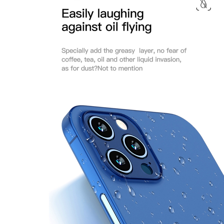 For iPhone 12 TOTUDESIGN Soft Fiber Series Shockproof PP Protective Case(Transparent Blue) For iPhone 12 TOTUDESIGN Soft Fiber Series Shockproof PP Protective Case(Transparent Blue)