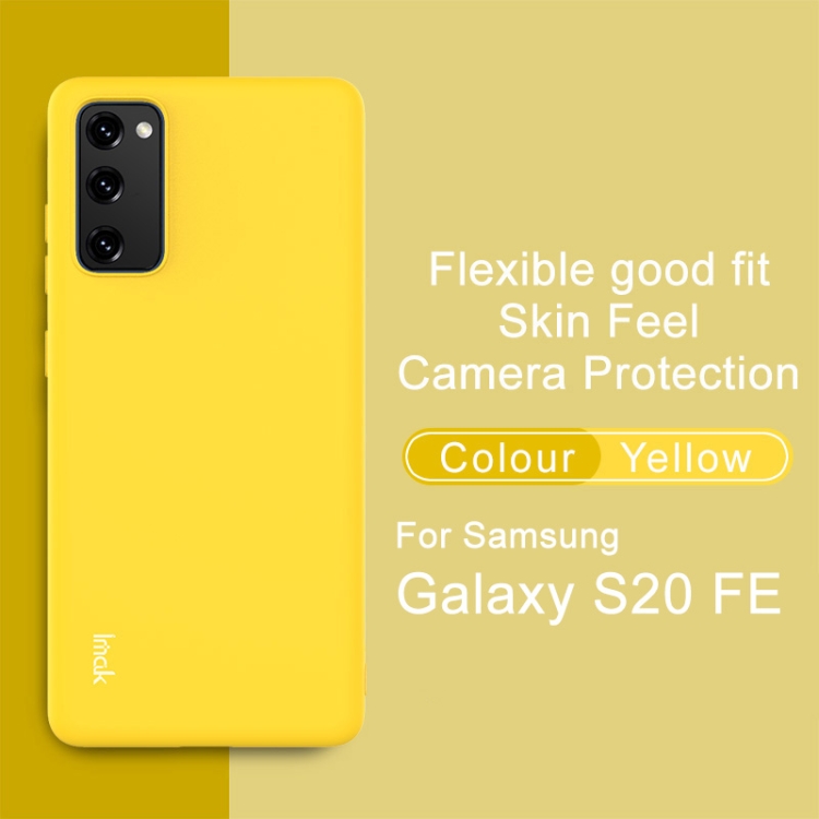 For Samsung Galaxy S20 FE IMAK UC-2 Series Shockproof Full Coverage Soft TPU Case(Yellow) For Samsung Galaxy S20 FE IMAK UC-2 Series Shockproof Full Coverage Soft TPU Case(Yellow)