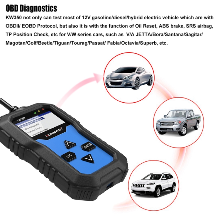 Kw510 tester batteria auto multifunzione riparazione batteria auto  caricabatterie strumento di manutenzione automatica dispositivo diagnostico  automobilistico