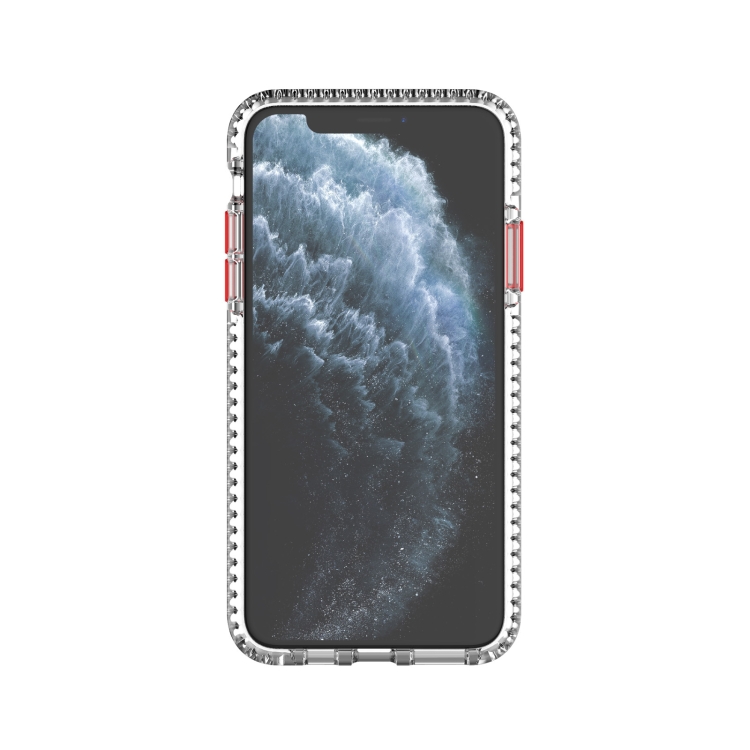 For iPhone 11 Pro 2 in 1 Ultra Clear Shockproof PC+ TPU Case with Removable Color Button (Pink) For iPhone 11 Pro 2 in 1 Ultra Clear Shockproof PC+ TPU Case with Removable Color Button (Pink)