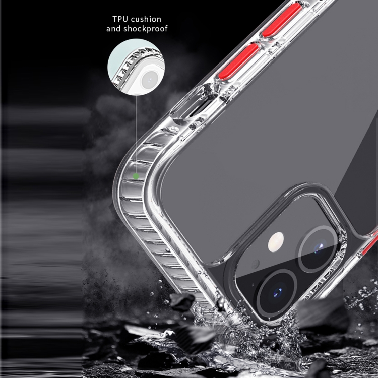 For iPhone 11 Pro 2 in 1 Ultra Clear Shockproof PC+ TPU Case with Removable Color Button (Pink) For iPhone 11 Pro 2 in 1 Ultra Clear Shockproof PC+ TPU Case with Removable Color Button (Pink)