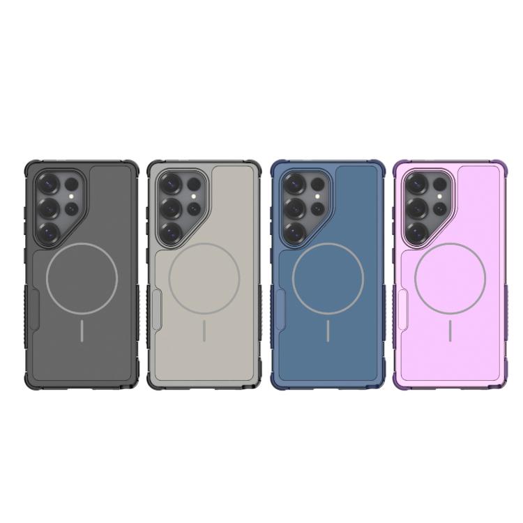 For Galaxy S25 Ultra 5G Heat Dissipation Air Shockproof TPU + PC Magsafe Phone Case(Purple)