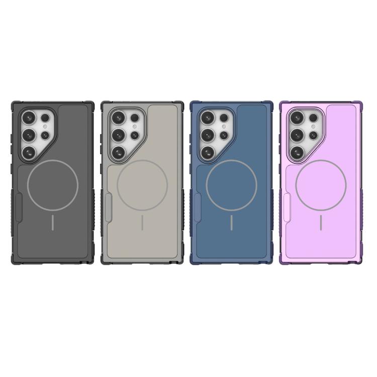 For Galaxy S24 Ultra 5G Heat Dissipation Air Shockproof TPU + PC Magsafe Phone Case(Blue)