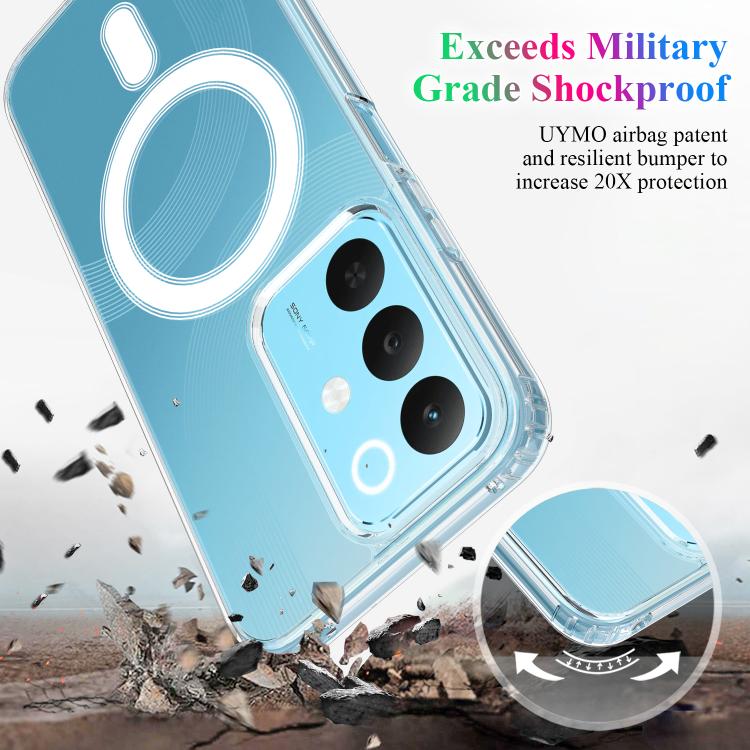 For Realme 15x 5G India / C100 5G MagSafe Clear Acrylic PC Hybrid TPU Phone Case(Transparent)
