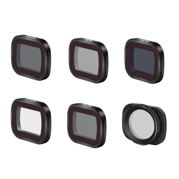 STARTRC 1108561 6 en 1 ND8 + ND16 + ND32 + ND64 + MCUV + CPL Juego de filtros de lente ajustable para DJI OSMO Pocket 2 - 1