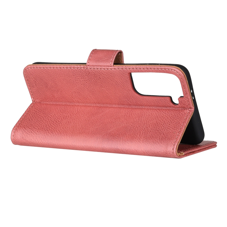 For Samsung Galaxy S21 5G KHAZNEH Cowhide Texture Horizontal Flip Leather Case with Holder & Card Slots & Wallet(Pink) For Samsung Galaxy S21 5G KHAZNEH Cowhide Texture Horizontal Flip Leather Case with Holder & Card Slots & Wallet(Pink)