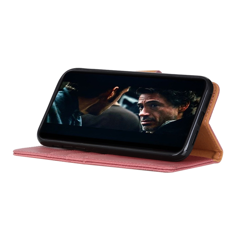 For Samsung Galaxy S21 5G KHAZNEH Cowhide Texture Horizontal Flip Leather Case with Holder & Card Slots & Wallet(Pink) For Samsung Galaxy S21 5G KHAZNEH Cowhide Texture Horizontal Flip Leather Case with Holder & Card Slots & Wallet(Pink)