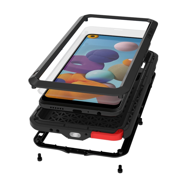 For Samsung Galaxy A21 (US Version) LOVE MEI Metal Shockproof