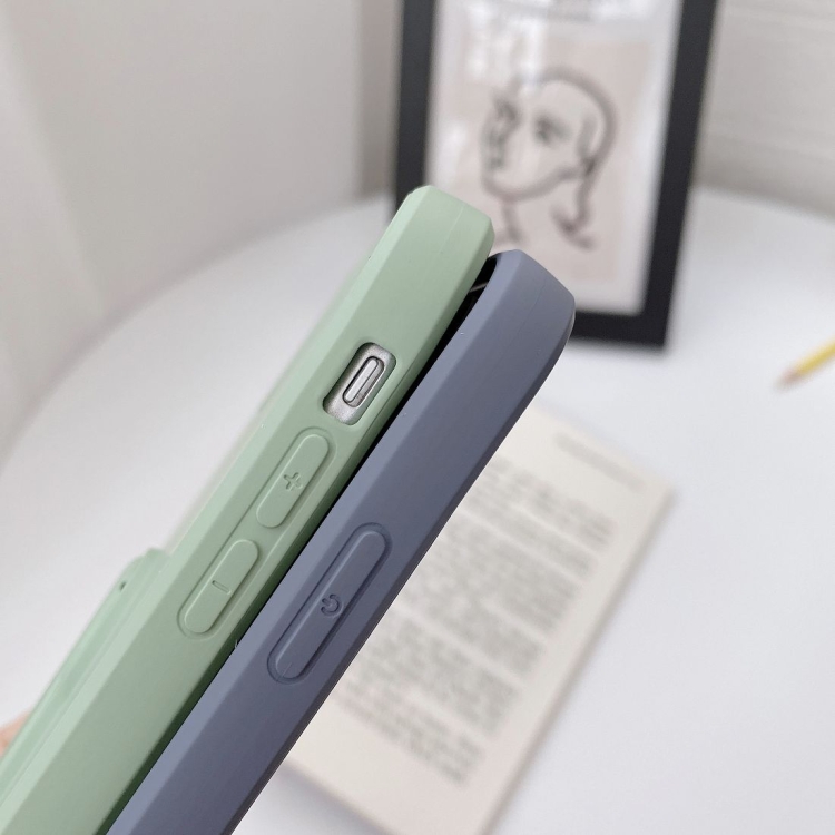 For iPhone 12 Solid Color TPU Protective Case with Penguin Holder(Blue) For iPhone 12 Solid Color TPU Protective Case with Penguin Holder(Blue)
