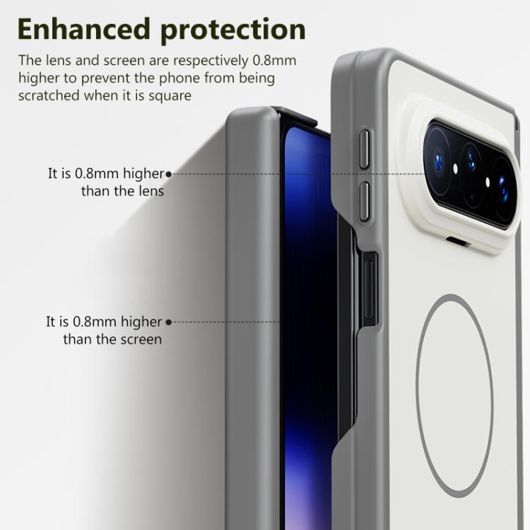 For Huawei Pura X Max Boundless Series Skin Feel Magnetic Full Coverage Phone Case(Orange)