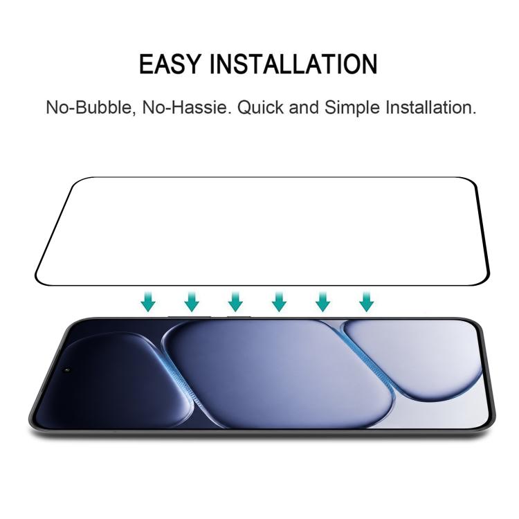 For OnePlus Turbo 6X Pro 5G 25pcs 0.18mm High Aluminum Full Screen Silk Printing Tempered Glass Film, Support Fingerprint Unlocking