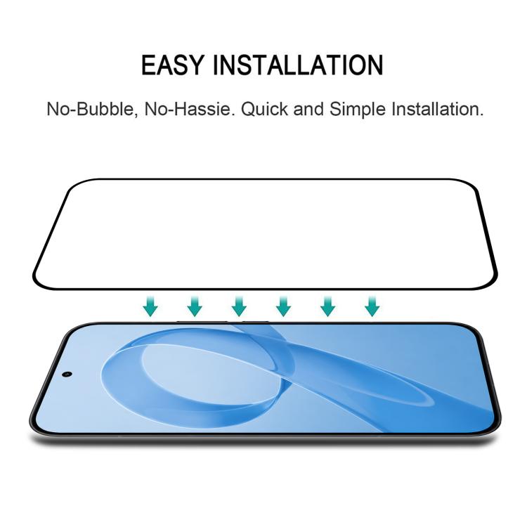 For Redmi K100 Pro 5G 25pcs 0.18mm High Aluminum Full Screen Silk Printing Tempered Glass Film, Support Fingerprint Unlocking