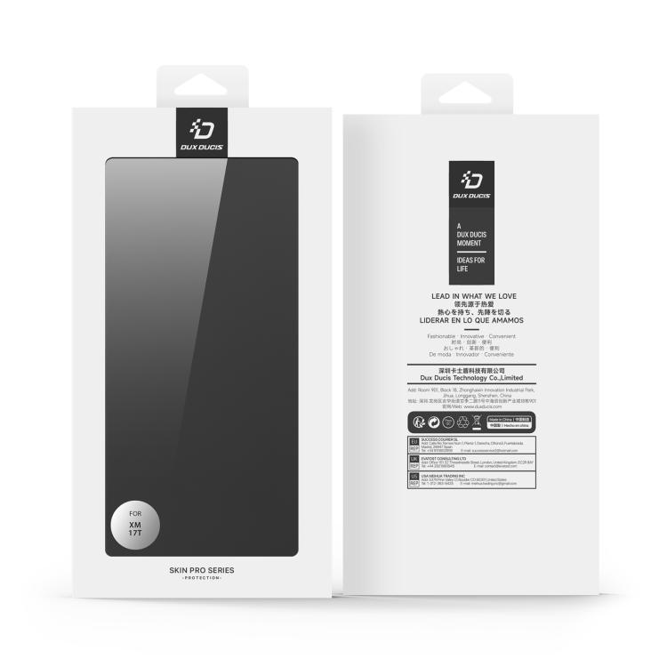 For Xiaomi 17T 5G DUX DUCIS Skin Pro Series Flip Leather Phone Case(Black)