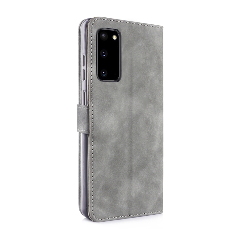 Diaobaolee Pure Fresh Texture Horizontal Flip Leather Case with Holder & Card Slots & Wallet & Photo Frame For Samsung Galaxy S20 FE(Grey) Diaobaolee Pure Fresh Texture Horizontal Flip Leather Case with Holder & Card Slots & Wallet & Photo Frame For Samsung Galaxy S20 FE(Grey)