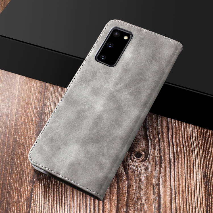 Diaobaolee Pure Fresh Texture Horizontal Flip Leather Case with Holder & Card Slots & Wallet & Photo Frame For Samsung Galaxy S20 FE(Grey) Diaobaolee Pure Fresh Texture Horizontal Flip Leather Case with Holder & Card Slots & Wallet & Photo Frame For Samsung Galaxy S20 FE(Grey)