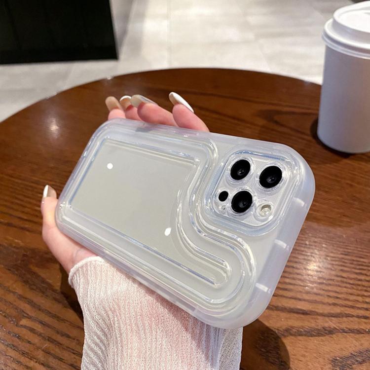 For iPhone 11 Pro Circuit Round Photo Frame TPU Phone Case(Transparent) 3