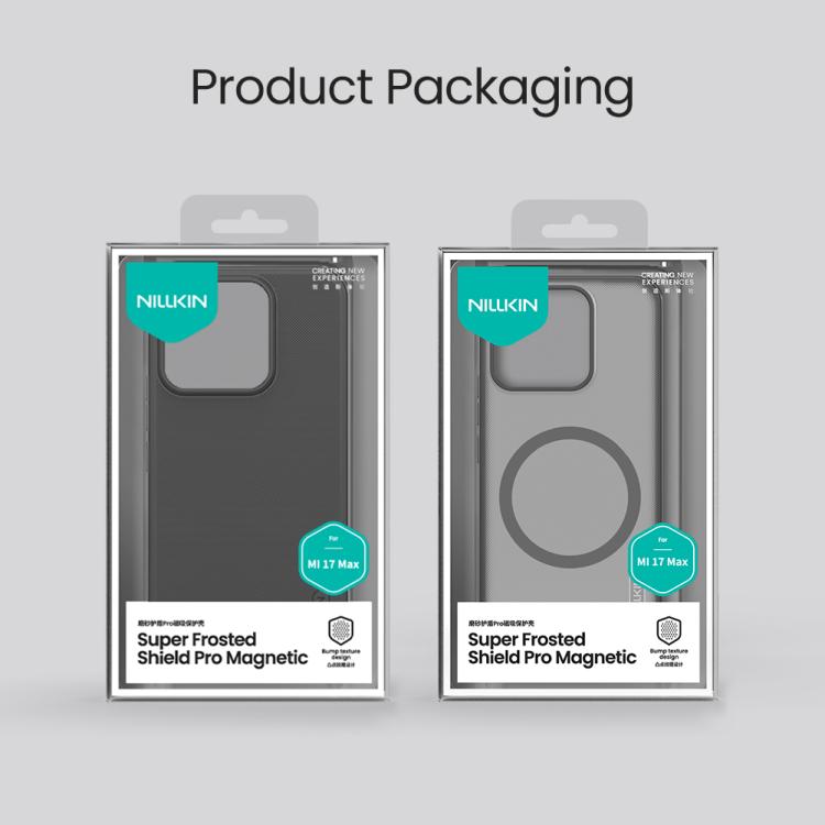 For Xiaomi 17 Max 5G NILLKIN Frosted Shield Pro Magnetic Magsafe Phone Case(Black)