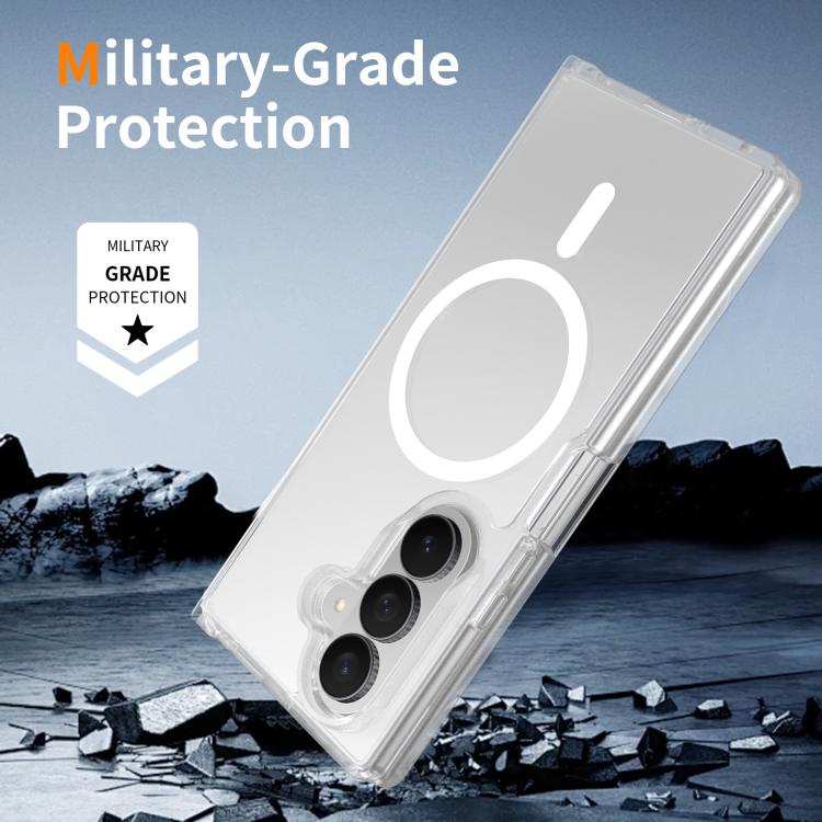 For Galaxy Z Fold8 Ultra 5G Skin Feel TPU Hybrid PC MagSafe Phone Case(Matte Transparent)