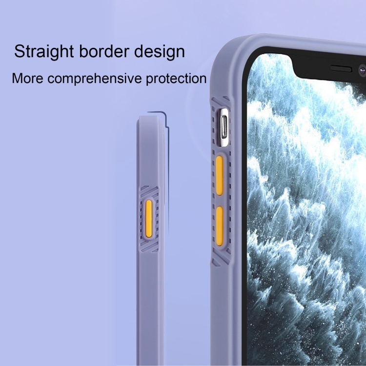 For iPhone 12 Straight Side Skin Feel Frosted PC + TPU Case with Removable Color Button(Cherry Pink) For iPhone 12 Straight Side Skin Feel Frosted PC + TPU Case with Removable Color Button(Cherry Pink)