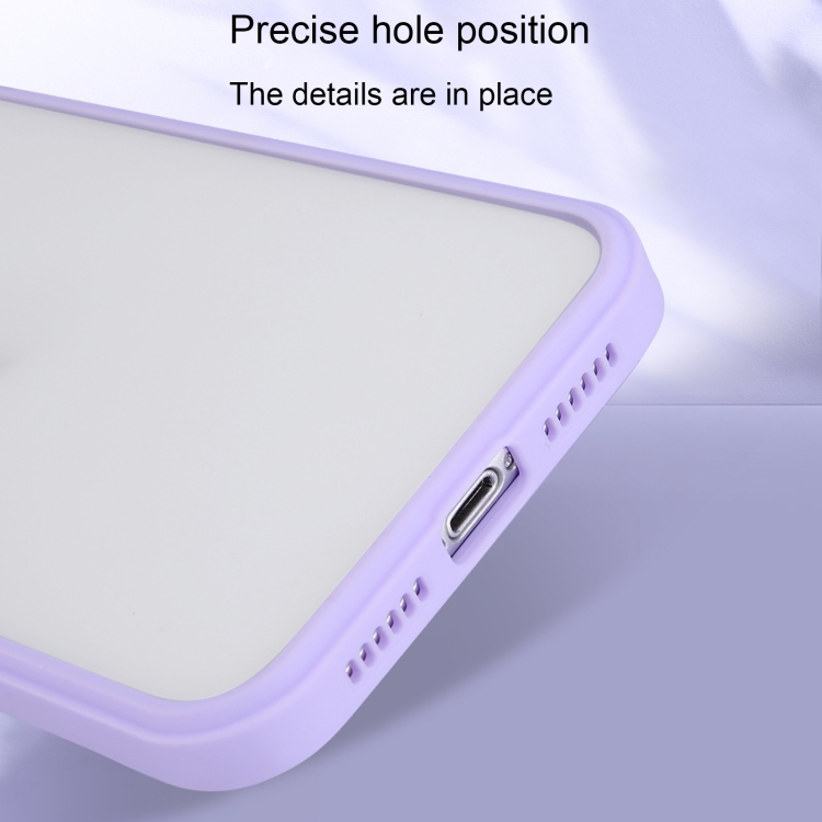 For iPhone 12 Straight Side Skin Feel Frosted PC + TPU Case with Removable Color Button(Cherry Pink) For iPhone 12 Straight Side Skin Feel Frosted PC + TPU Case with Removable Color Button(Cherry Pink)