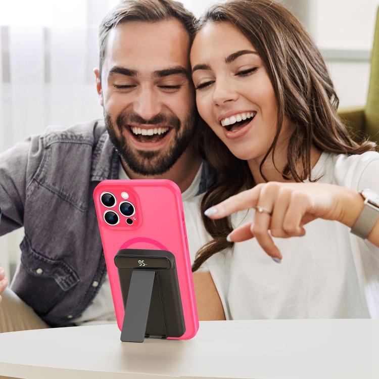 For iPhone 13 Pro Max Fanying Series Precision Camera Hole PC Hybrid TPU Translucent Frosted Magnetic Phone Case(Rose Red)