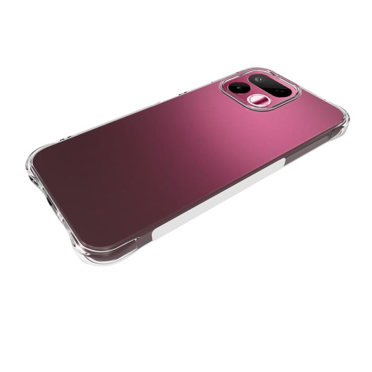 For Realme 16T 5G Big Hole Shockproof Non-slip Thickening TPU Phone Case(Transparent)