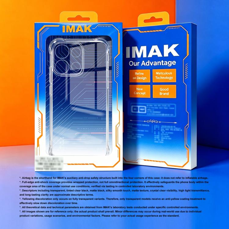 For OPPO Reno16 F 5G / Reno16 FS 5G imak Shockproof Airbag TPU Phone Case(Transparent)