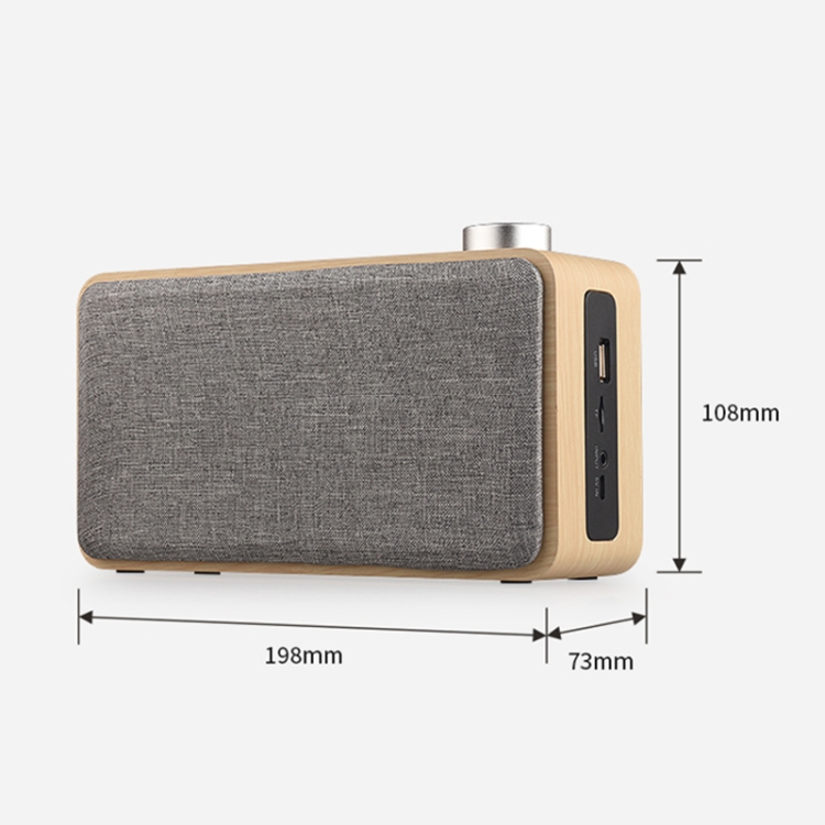 W5A Subwoofer Fabric Wooden Touch Bluetooth Speaker, Support TF Card & U Disk & 3.5mm AUX(Walnut) W5A Subwoofer Fabric Wooden Touch Bluetooth Speaker, Support TF Card & U Disk & 3.5mm AUX(Walnut)